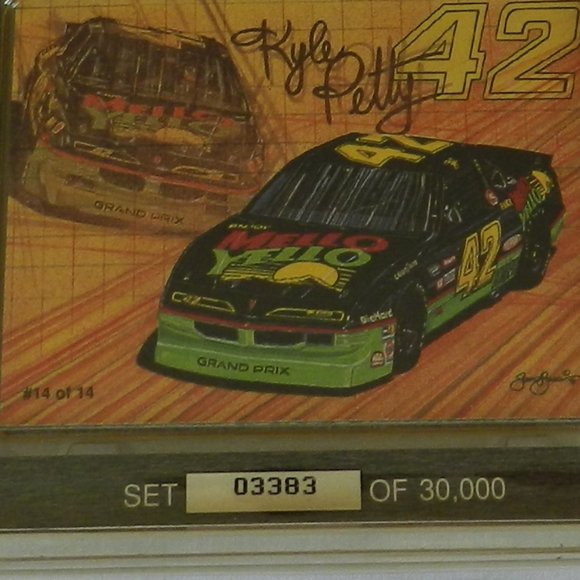 1992 Wheels Silver Edition Kyle Petty Limited Edition Collector Cards #03383 - Picture 3 of 3